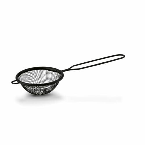 KH Küchensieb mit Griff Konighoffer Dark 8cm schwarz Runde Metallsieb für die heimische Küche und Siebung von Puderzucker Dosiersieb Teesieb in Becher KH Küchensieb mit Griff Konighoffer Dark 8cm schwarz Runde Metallsieb für die heimische Küche und Siebung von Puderzucker Dosiersieb Teesieb in Becher von KH