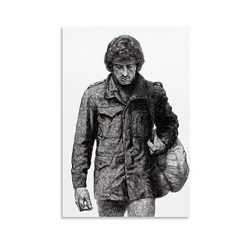 KHAMEO First Blood Rambo HD-Poster (9) Leinwand-Poster, dekoratives Gemälde, Leinwand-Wandposter und Kunstdruck, modernes Familienschlafzimmer-Dekor-Poster, 30 x 45 cm von KHAMEO