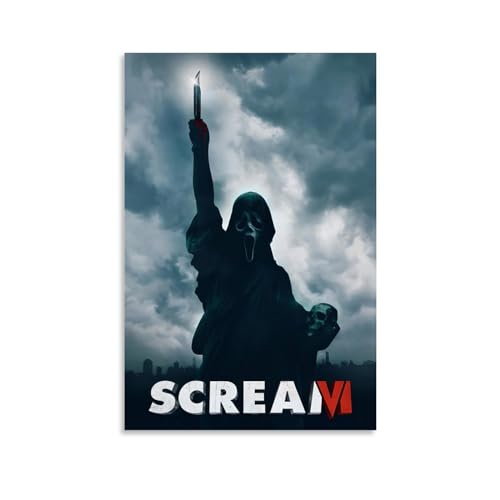 KHAMEO Scream Poster, Leinwand-Poster, dekoratives Gemälde, Leinwand-Wandposter und Kunstdruck, modernes Familienschlafzimmer-Dekor-Poster, 50 x 75 cm von KHAMEO