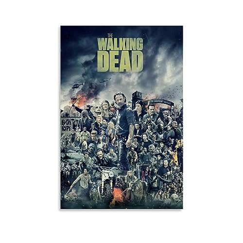 KHAMEO The Walking Dead Poster, Leinwand-Poster, dekoratives Gemälde, Leinwand-Wandposter und Kunstdruck, modernes Familienschlafzimmer-Dekor-Poster, 40 x 60 cm von KHAMEO