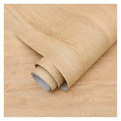 KHASCBNF 1 Rolle PVC-Öldichter Holzmaserungs-Aufkleber, selbstklebende Tapete für Küche, Arbeitsplatte, Möbel, Schrank, Tisch, Wandrenovierung für Wand (5 m x 40 cm) von KHASCBNF