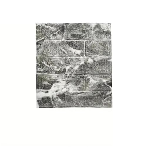 KHASCBNF 38,5 x 35 cm, Retro-Design, einfarbig, Ziegelmuster, selbstklebende 3D-Schaumstoff-Tapete, wasserdicht, Wandaufkleber, DIY-Dekoration für Wand, Schwarz, 1 Stück KHASCBNF 38,5 x 35 cm, Retro-Design, einfarbig, Ziegelmuster, selbstklebende 3D-Schaumstoff-Tapete, wasserdicht, Wandaufkleber, DIY-Dekoration für Wand, Schwarz, 1 Stück von KHASCBNF