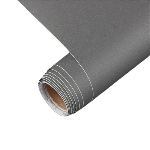KHASCBNF Mattschwarze, selbstklebende und entfernbare Tapete, wasserdichtes Kontaktpapier für Schränke, Arbeitsplatten, Wandverkleidung für Wand (mattes Dunkelgrau, 40 cm x 100 cm) von KHASCBNF