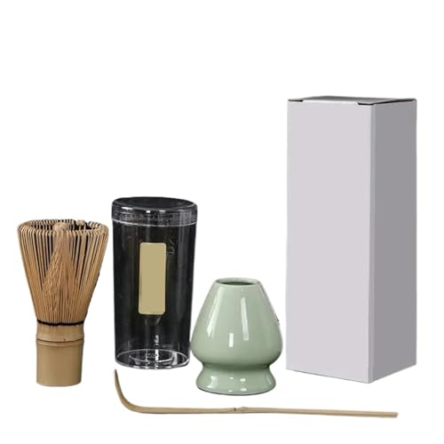 Matcha Tee Set 3 Teile/satz Matcha Set Sicherheit Teelöffel Tee-Set Indoor Tee Rühren Werkzeuge Zubehör Küche Teegeschirr Sets(Green) von KHASCBNF