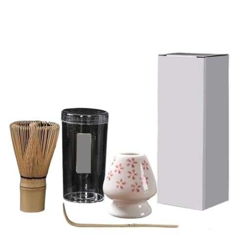 Matcha Tee Set 3 Teile/satz Matcha Set Sicherheit Teelöffel Tee-Set Indoor Tee Rühren Werkzeuge Zubehör Küche Teegeschirr Sets(White) von KHASCBNF