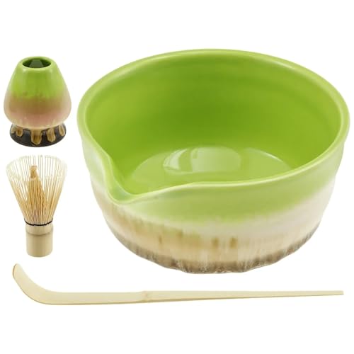 Matcha Tee Set 4-teiliges Matcha-Schneebesen-Set, elegantes Matcha-Herstellungsset, inklusive Matcha-Schale mit Öffnung, Matcha-Schneebesenhalter, Matcha-Schneebesen-Tee Matcha Tee Set 4-teiliges Matcha-Schneebesen-Set, elegantes Matcha-Herstellungsset, inklusive Matcha-Schale mit Öffnung, Matcha-Schneebesenhalter, Matcha-Schneebesen-Tee von KHASCBNF
