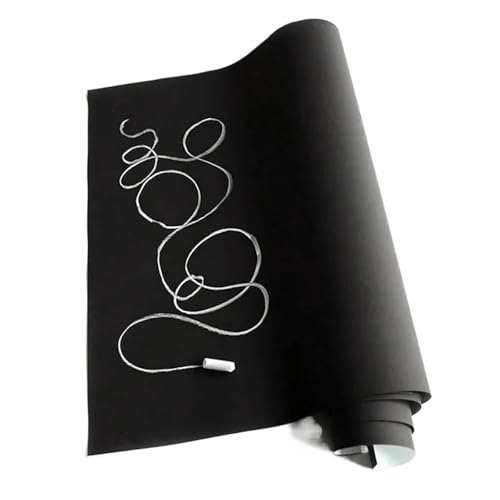 Tafeltapete, selbstklebend, abnehmbar, wiederverwendbar, löschbar, Kreidetafel-Aufkleber für Wand, 45 x 200 cm Tafeltapete, selbstklebend, abnehmbar, wiederverwendbar, löschbar, Kreidetafel-Aufkleber für Wand, 45 x 200 cm von KHASCBNF