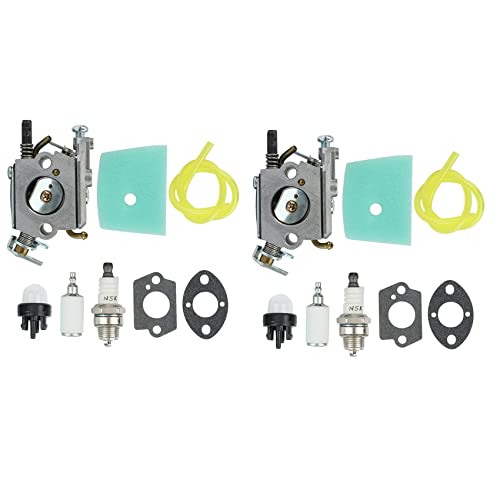 2X Vergaser-Luftfilter for 123 223 322 323 325 326 327 C1Q-EL24 Trimmer 503283401 von KHDBNCO