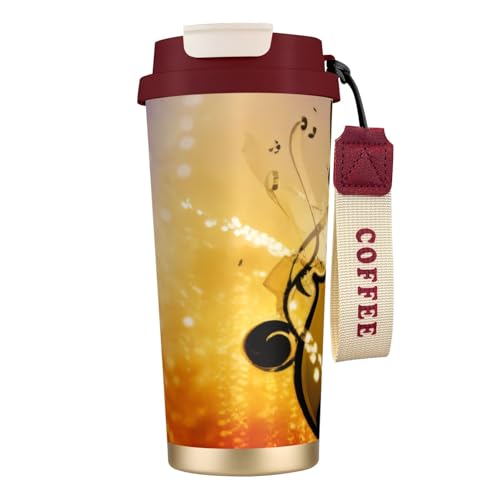 KHDKLXOHZ Reisebecher mit auslaufsicherem Deckel und Strohhalm, isolierter Kaffeebecher, doppelwandiger Vakuum-Edelstahl-Thermobecher für heiße und kalte Getränke KHDKLXOHZ Reisebecher mit auslaufsicherem Deckel und Strohhalm, isolierter Kaffeebecher, doppelwandiger Vakuum-Edelstahl-Thermobecher für heiße und kalte Getränke von KHDKLXOHZ