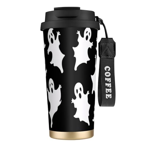 KHDKLXOHZ Thermobecher mit Halloween-Gothic-Druck, 500 ml, mit auslaufsicherem Deckel und Strohhalm, isolierter Kaffeebecher, doppelwandig, Vakuum-Edelstahl-Thermobecher für heiße und kalte Getränke KHDKLXOHZ Thermobecher mit Halloween-Gothic-Druck, 500 ml, mit auslaufsicherem Deckel und Strohhalm, isolierter Kaffeebecher, doppelwandig, Vakuum-Edelstahl-Thermobecher für heiße und kalte Getränke von KHDKLXOHZ