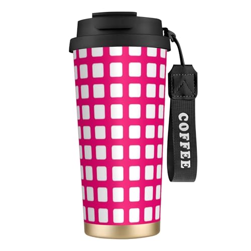 KHDKLXOHZ Thermobecher mit auslaufsicherem Deckel und Strohhalm, isolierter Kaffeebecher, doppelwandiger Vakuum-Edelstahl-Thermobecher für heiße und kalte Getränke, 500 ml KHDKLXOHZ Thermobecher mit auslaufsicherem Deckel und Strohhalm, isolierter Kaffeebecher, doppelwandiger Vakuum-Edelstahl-Thermobecher für heiße und kalte Getränke, 500 ml von KHDKLXOHZ