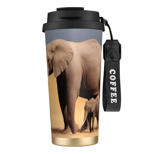 Reisebecher mit auslaufsicherem Deckel und Strohhalm, isolierter Kaffeebecher, doppelwandiger Vakuum-Edelstahl-Thermobecher für heiße und kalte Getränke Reisebecher mit auslaufsicherem Deckel und Strohhalm, isolierter Kaffeebecher, doppelwandiger Vakuum-Edelstahl-Thermobecher für heiße und kalte Getränke von KHDKLXOHZ