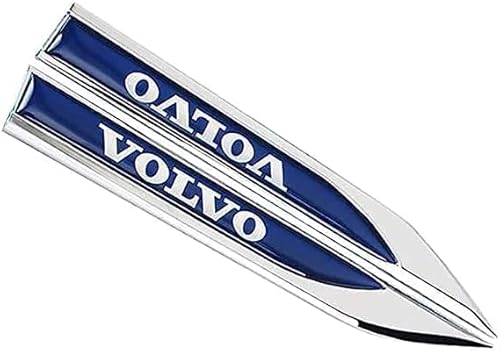 2 Stück Auto Abzeichen Logo Aufkleber für Volvo XC60 S60 S90 XC40 XC70 XC90 V40 V60 V90 S80, Karosserie selbstklebend Emblem Aufkleber, Fahrzeug Auto Tuning Emblem, Car Styling Dekorative Zubehör von KHDWOB