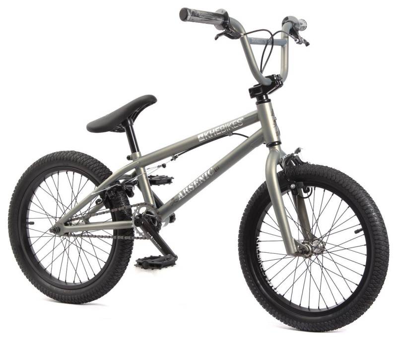 KHEbikes BMX-Rad BMX Fahrrad KHE ARSENIC 18 Zoll 10,1kg Anthrazit Grau, 18 Zoll, 10.1kg, AFFIX 360° Rotor von KHEbikes