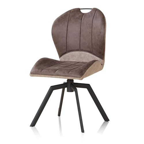 KHG Esszimmerstuhl drehbar Dunkelgrau, Mikrofaser in Wildlederoptik, Drehstuhl, Küchenstuhl, Polsterstuhl, Wohnzimmerstuhl, Design Stuhl Gestell aus Metall KHG Esszimmerstuhl drehbar Dunkelgrau, Mikrofaser in Wildlederoptik, Drehstuhl, Küchenstuhl, Polsterstuhl, Wohnzimmerstuhl, Design Stuhl Gestell aus Metall von KHG