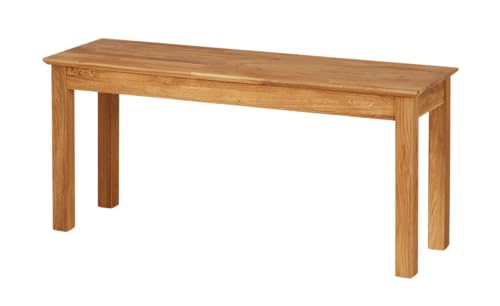 KHG Holzbank mit Sitzbank Flur Garderobenbank Schuhbank 101x45x32 cm - Eiche Holz Massiv geölt bis 100 kg belastbar - Landhausstil KHG Holzbank mit Sitzbank Flur Garderobenbank Schuhbank 101x45x32 cm - Eiche Holz Massiv geölt bis 100 kg belastbar - Landhausstil von KHG