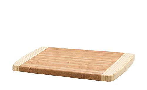 KHG Schneidebrett Frühstücksbrett aus Bambus Holz - 35 x 25 x 1,8 cm | Messerbrett Hackbrett nachhaltig antibakteriell | verschiedene Größen von KHG