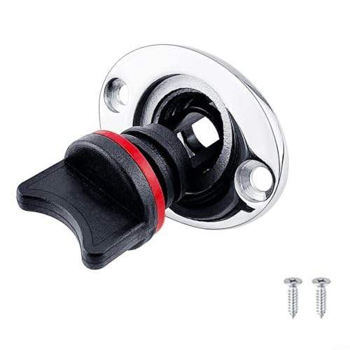 1 Rumpf-Ablaufstutzen mit robustem Nylon-Stopper und poliertem Stahl-Design (orange) von KHIronHive