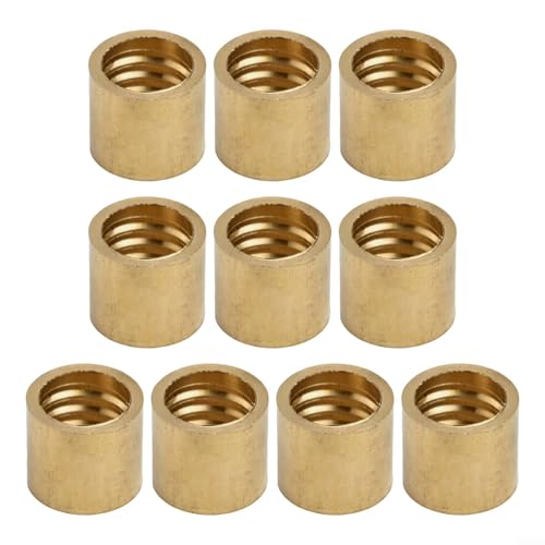 10 Stück Billard-Queue-Hülsen aus Messing für professionelle Snooker-Pool-Reparatur (9,2 mm) von KHIronHive