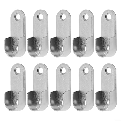 10 Stück Zinklegierung Kleiderschrank Rohr Unterstützung Halterungen Schrankstange Endhalter Kompatibel mit 16 mm Durchmesser Kleiderstangen für Schrankinstallation 10 Stück Zinklegierung Kleiderschrank Rohr Unterstützung Halterungen Schrankstange Endhalter Kompatibel mit 16 mm Durchmesser Kleiderstangen für Schrankinstallation von KHIronHive