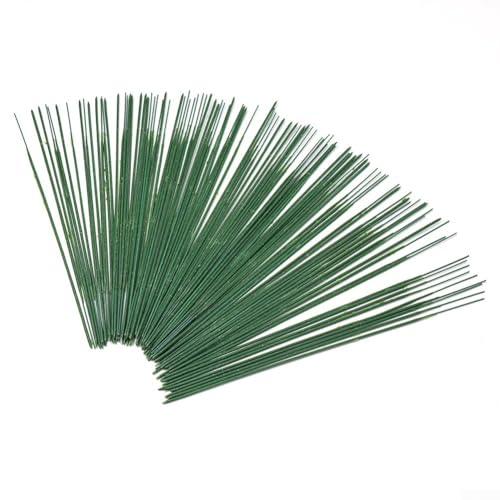 100 Stück Kunststoff-Blumendraht für Bastelprojekte, perfekt für Kränze und Blumenarrangements (B) von KHIronHive