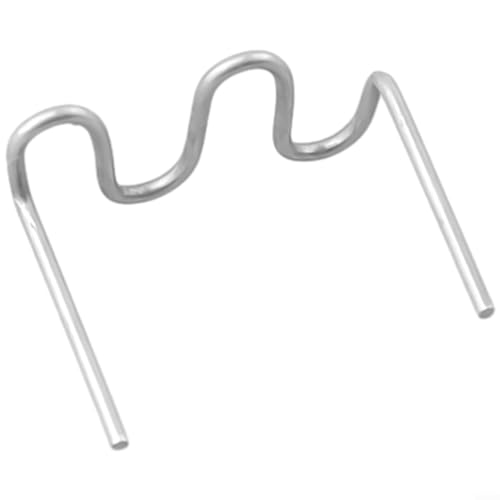 1000 Stück vorgeschnittene Wellenklammern für Auto-Stoßstangen-Reparatur, 0 6 mm/0 8 mm, Edelstahl-Kunststoff-Hefter, Karosseriebefestigung, Zubehör für Auto-Panel von KHIronHive