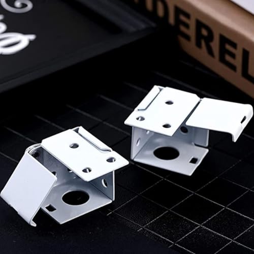 2 x weiße Kunststoff-Halterungen für Jalousien Kopfschiene mit Kopfschienenendabdeckungshalter, geeignet für mehrere Einbauorte von KHIronHive
