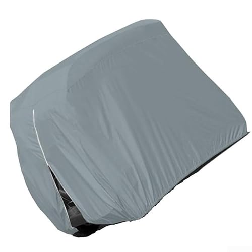 210D Oxford Cloth Golf Cart Cover Gray Waterproof Dust Protection 275X122x168cm 285X122x168cm Outdoor Storage Shield Easy Install Foldable(M:275x122x168cm) von KHIronHive