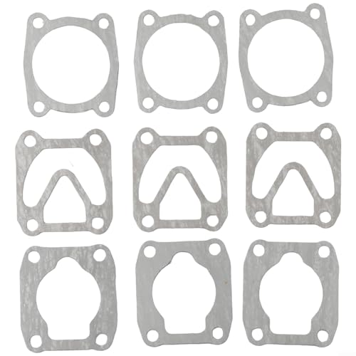 3 Set 3 in 1 Ventilplattendichtungen Unterlegscheiben Ersatz für Luftkompressor Zylinderkopf Basis Kunststoff Material Geeignet für mehrere Modelle (A) von KHIronHive