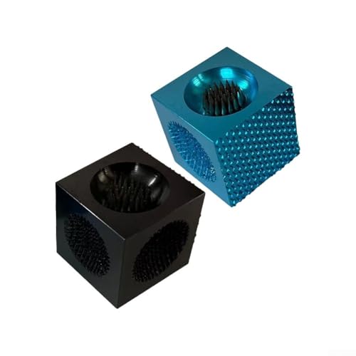 3-in-1 Snooker-Queue-Spitzen-Reparaturwerkzeug, Aluminiumlegierung zum Formen, Abreiben und Belüften (schwarz) von KHIronHive