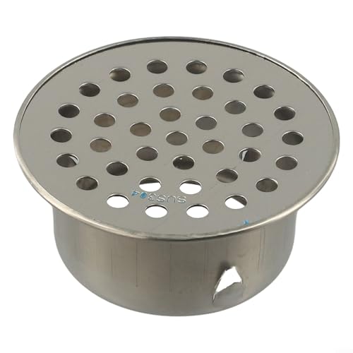 304 Edelstahl-Dachboden-Abflussrohr-Abdeckung, Anti-Verstopfung, Entwässerungssystem für Außenbereich, Balkon, Garten, PVC-Rohre, mehrere Größen erhältlich, hohles Design, effizienter Wasserfluss (60 304 Edelstahl-Dachboden-Abflussrohr-Abdeckung, Anti-Verstopfung, Entwässerungssystem für Außenbereich, Balkon, Garten, PVC-Rohre, mehrere Größen erhältlich, hohles Design, effizienter Wasserfluss (60 von KHIronHive