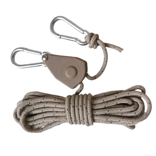 4M Seilzug Winddichtes Seil für Outdoor-Zelte, sicheres Schlüsselband für zuverlässige Campingeinrichtung (E) von KHIronHive