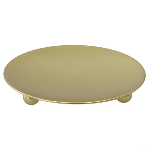Ästhetischer Metall-Kerzenhalter mit elegantem Design, perfekte Ergänzung zu Ihrer Veranstaltungsdekoration (Gold, 7 cm) von KHIronHive
