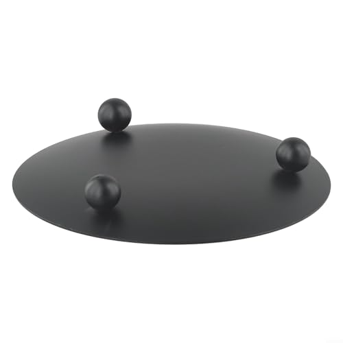 Ästhetischer Metall-Kerzenhalter mit elegantem Design, perfekte Ergänzung zu Ihrer Veranstaltungsdekoration (schwarz, 11 cm) von KHIronHive