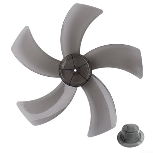 Aerodynamisches Design Ersatz-Lüfterblatt für 30,5 cm Ständer oder Schreibtischventilatoren mit schützender Mutterabdeckung (schwarz) von KHIronHive