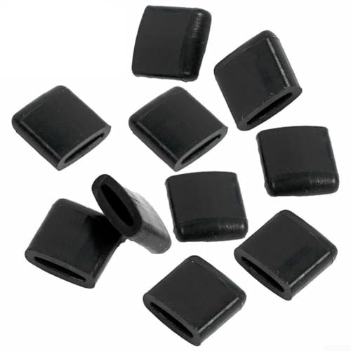 Air Fryer Rubber Bumpers 10 Pack Silicone Replacement Parts Accessories Scratch Protection Covers for Air Fryer Grill Pans Crisper Plate High Temperature Resistant Easy to Clean Black von KHIronHive