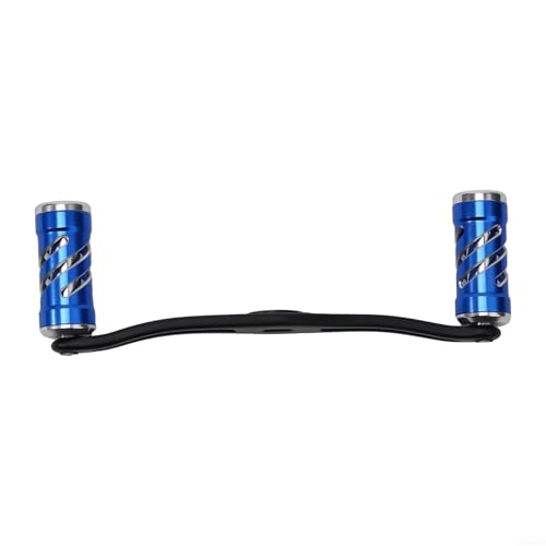 Angelrolle Griff Wassertropfen Aluminiumlegierung Ersatzteil DIY Umwandlung für Baitcastrollen CNC-gefräst (120 mm blau) von KHIronHive