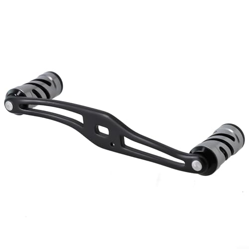 Angelrolle Griff Wassertropfen Aluminiumlegierung Ersatzteil DIY Umwandlung für Baitcastrollen CNC gefräst (90 mm grau) von KHIronHive