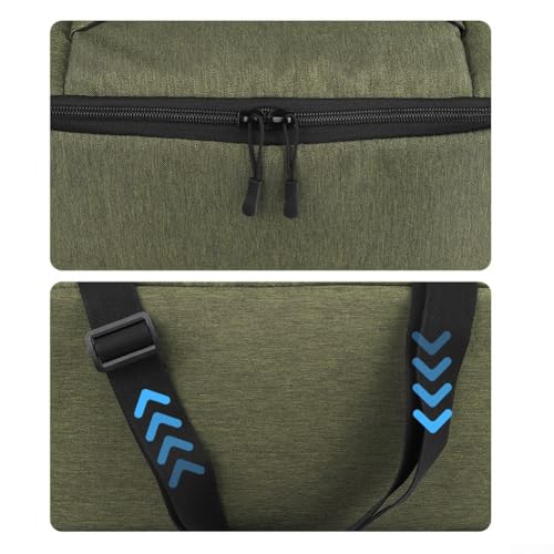 Angelrolle Tasche mit Trennwand für Baitcasting und Rollen, Nylon und Perlbaumwolle Material mit Stoßdämpfung und mehreren Größen (37 x 17 x 17 cm) von KHIronHive