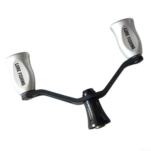 Angelrolle Wipparm Griff für DAIWA Für PROREX VLT Für FUEGO SALAMANDURA Modelle Kohlefaser Doppellagerkonstruktion für zuverlässige Nutzung (Silber) von KHIronHive