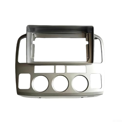 Autoradio Armaturenbrett Navigation Panel Blende für XL-7 2001-2006 ABS Kunststoff 9 Zoll Einbaugröße Schwarz Silber Innenraum Ersatzteil (Silber) von KHIronHive