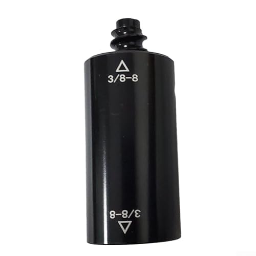 Billardverlängerung Queue Pool Snooker Mittelschaft Aluminium Extender Adapter Gewinde Gewicht Optionen Resistent eloxiert Schwarz Finish Einfache Installation (3/8-8 56.7 g) von KHIronHive