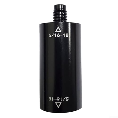 Billardverlängerung Queue Pool Snooker Mittelschaft Aluminium Extender Adapter Gewinde Gewicht Optionen Resistent eloxiert Schwarz Finish Einfache Installation (5/16-18 28.3 g) von KHIronHive