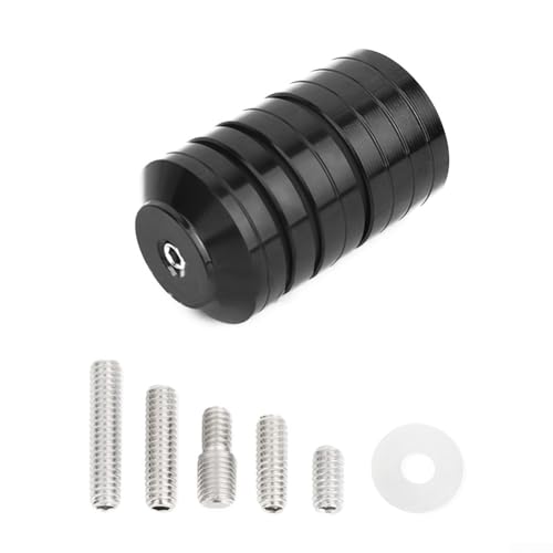 Compound Bow Stabilisator Gewichtsset mit 28,3 g, 56,7 g, 113,4 g Edelstahl-Gegengewichten für Balance-Bar und Bogenerhöhung, Schock- und Geräuschreduzierung für den Außenbereich (schwarz) von KHIronHive