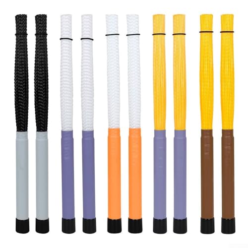 Dynamic Drum Brushes for Cajon and For Jazz Percussion, Musical Styles (White Orange) von KHIronHive