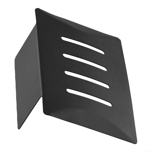 Edelstahl-Seifenschale mit Ablaufloch für Badezimmer, Dusche, Wand oder Küchenspüle, rostbeständig, Wandmontage, ohne Bohren (schwarz) von KHIronHive
