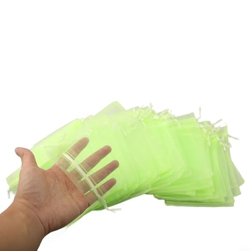 Effektive Barrierebeutel 100 Stück Mesh für Obst und Gemüse Schutz (L) von KHIronHive