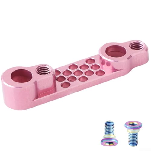 Effizient konvertiert 140 mm auf 160 mm mit flachem Rennrad-Adapter 7075 Aluminium (Rosa) von KHIronHive