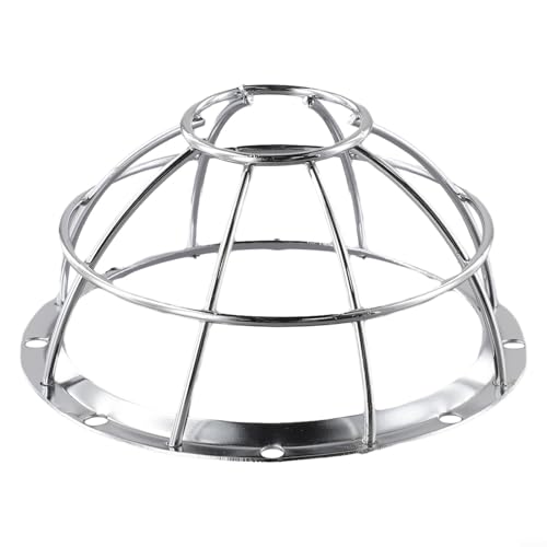 Eisen-Rauchmelder-Schutzhülle mit Sprinklerkäfighalterung, Drahtgeflecht, Brandschutz, kompatibel mit Standard-Alarmgeräten für den privaten und gewerblichen Gebrauch, robustes Silber-Finish (1 Stück) von KHIronHive