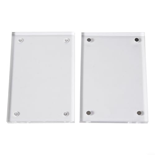 Eleganter transparenter Fotoständer mit starken Magneten für unvergessliche Bilder zu Hause oder bei der Arbeit (6 x 9 cm) von KHIronHive